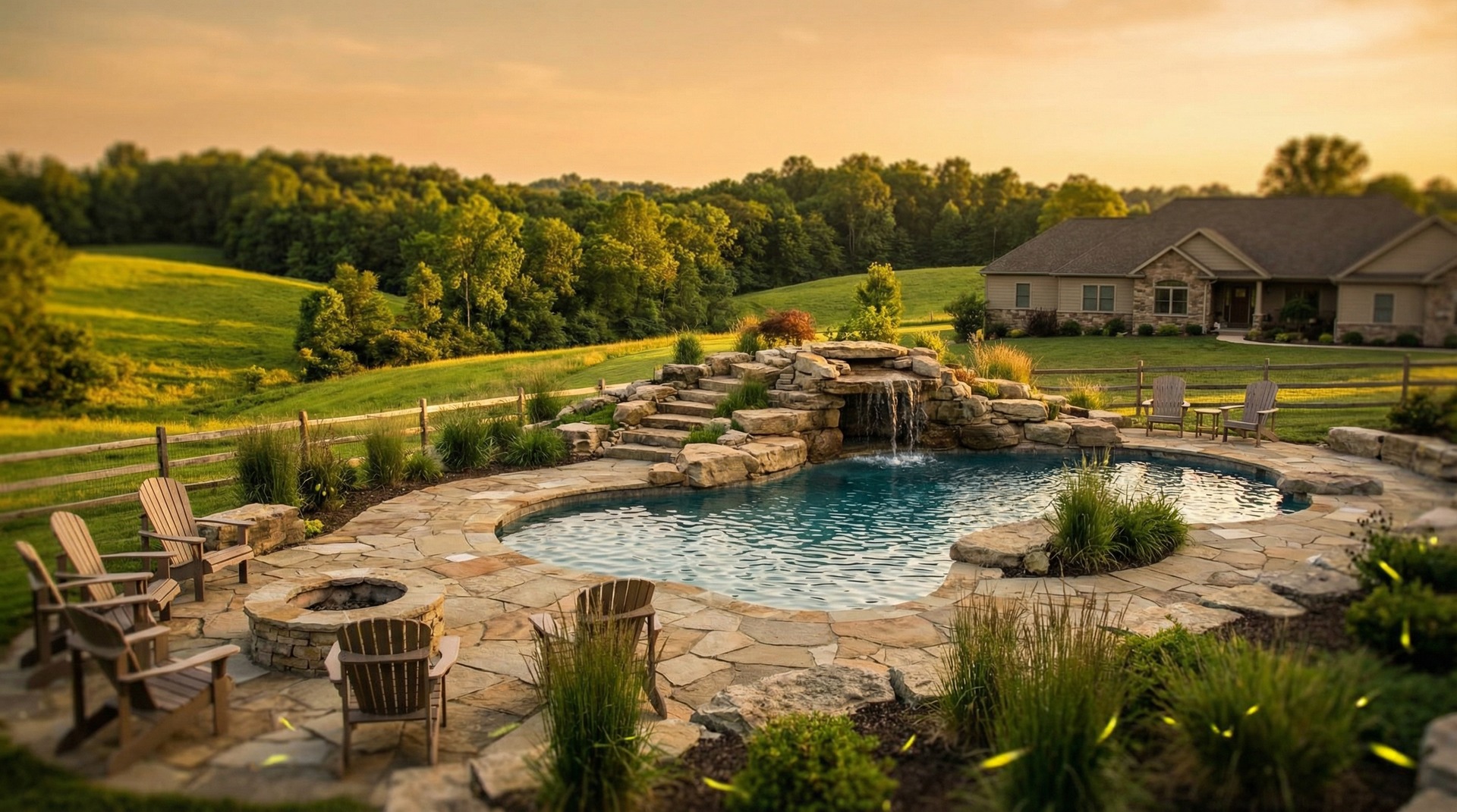 Pool installation in Lancaster, Ohio