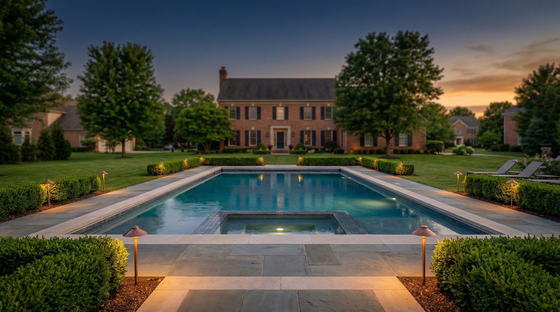Custom pool installation in New Albany, Ohio