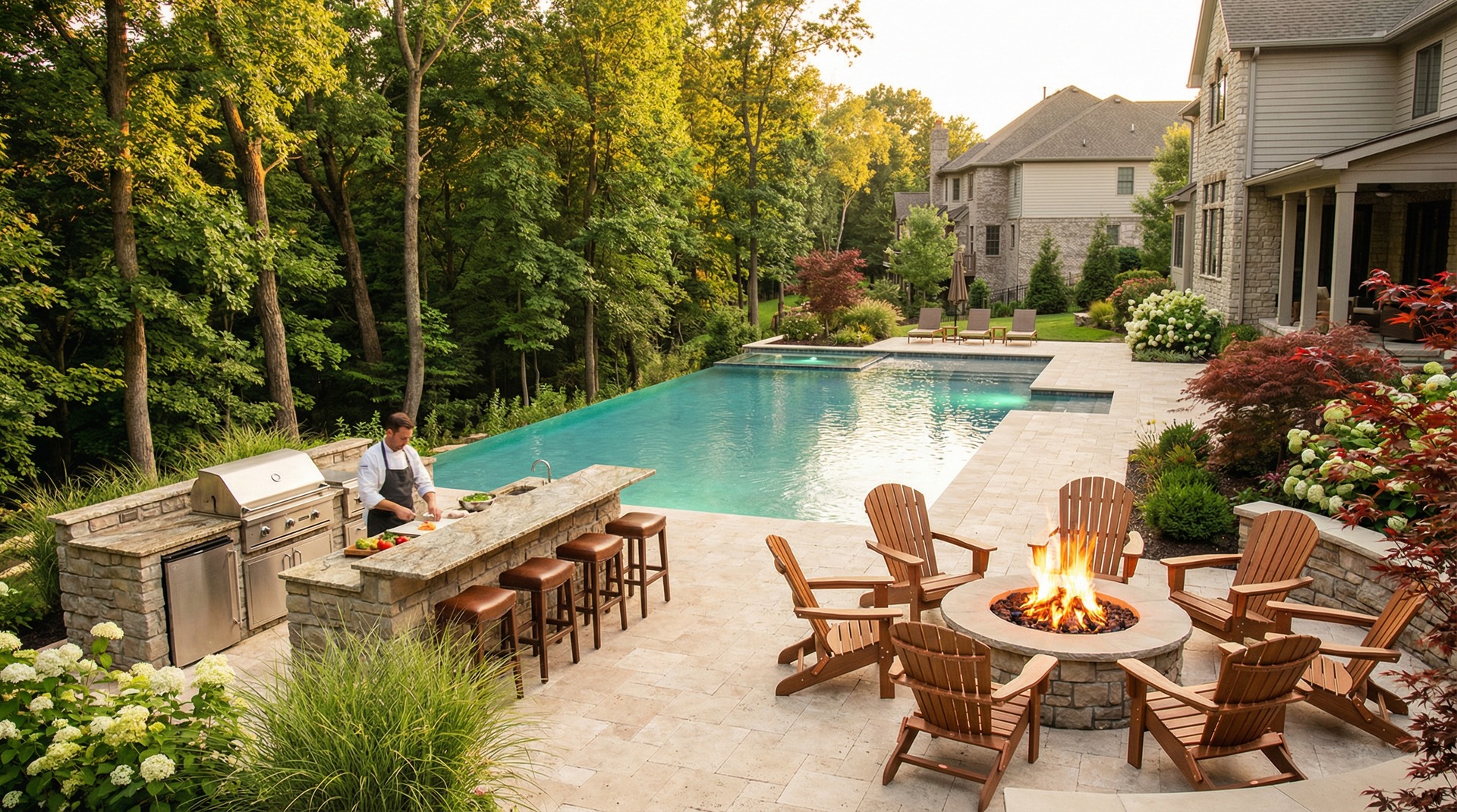 Pool installation in Powell, Ohio
