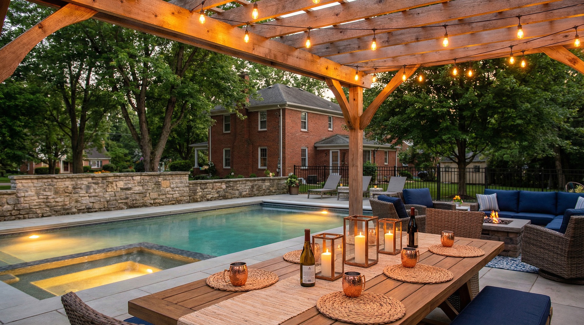 Custom pool in Westerville, Ohio