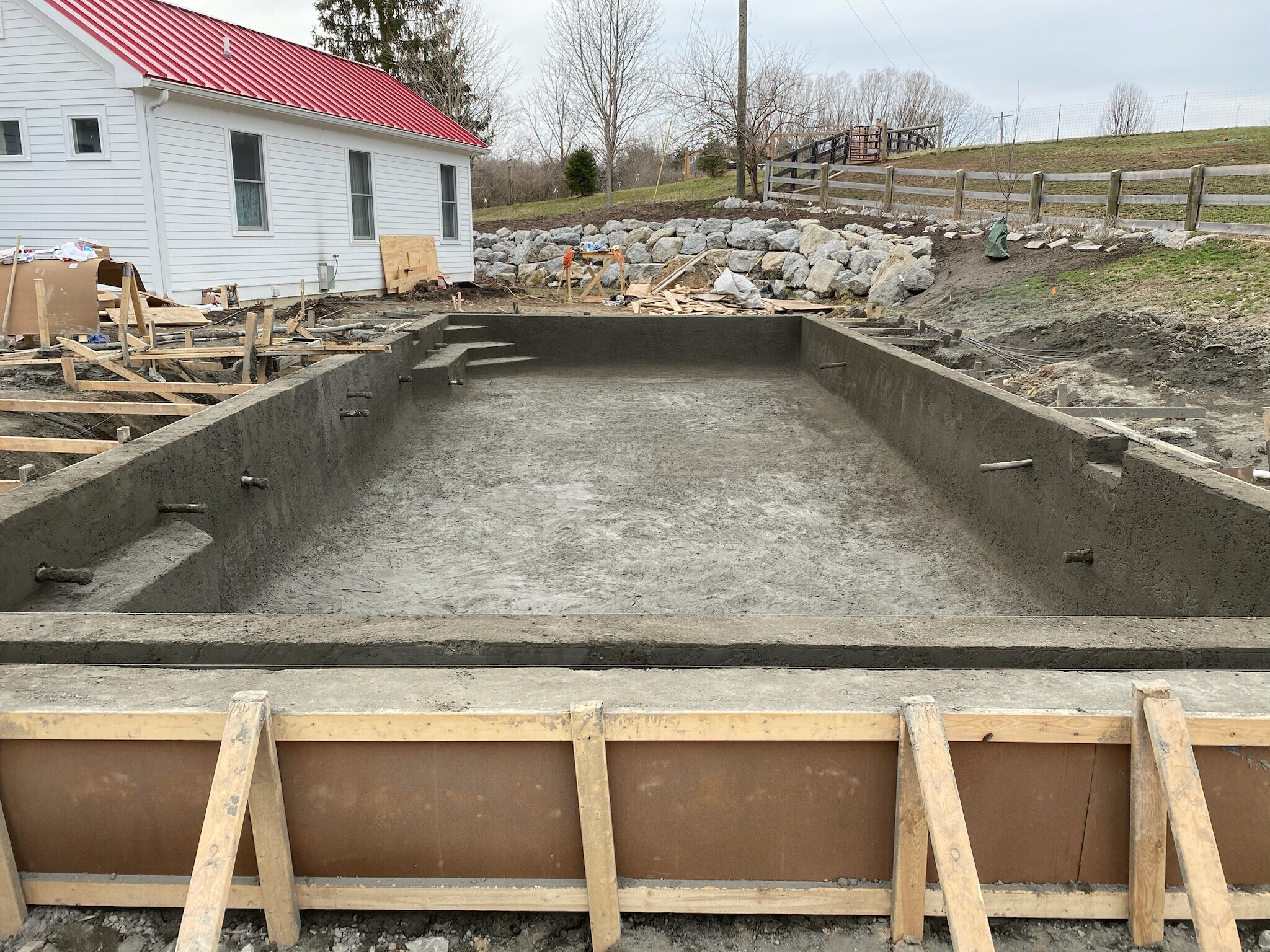 Pool project completion